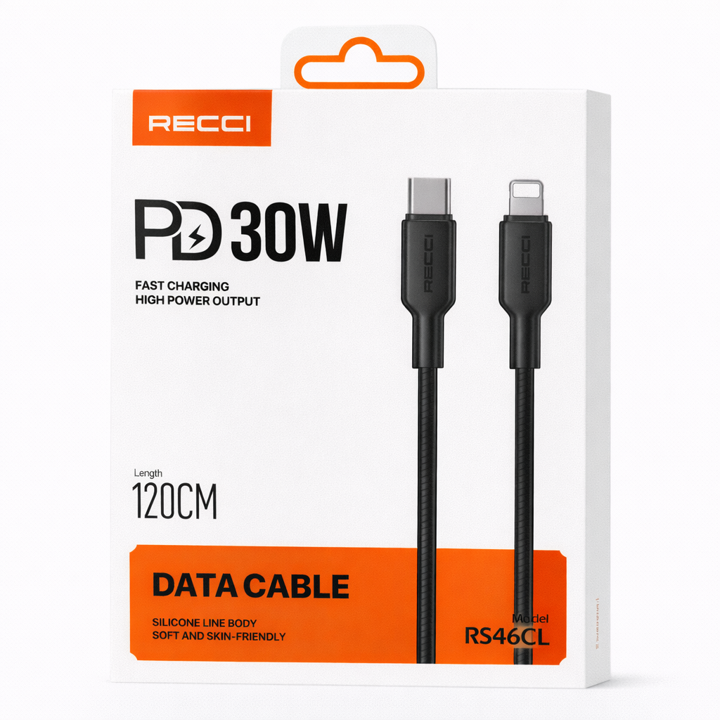 Image de Câble de charge rapide RECCI PD 30W – USB-C vers Lightning