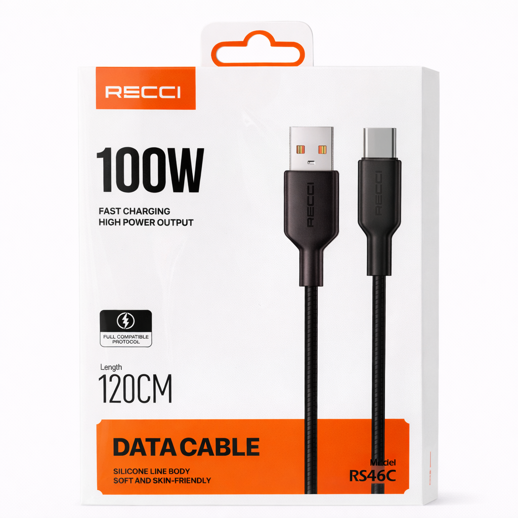 Image de Câble de charge rapide RECCI 100W – USB vers USB-C